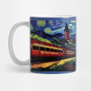 Starry Night Wizarding Express Train Mug